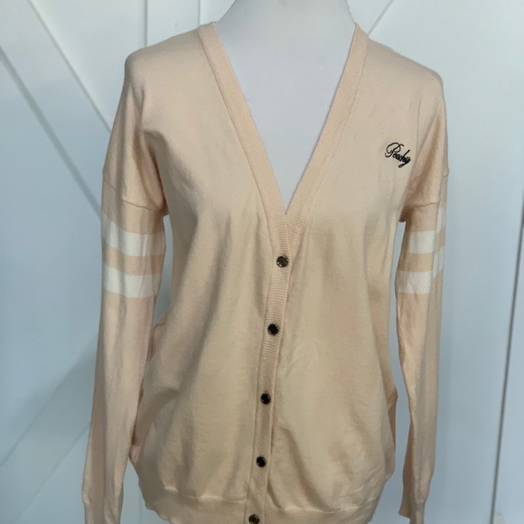 Forever 21 “peachy” long sleeve button down sweater - Picture 3 of 12